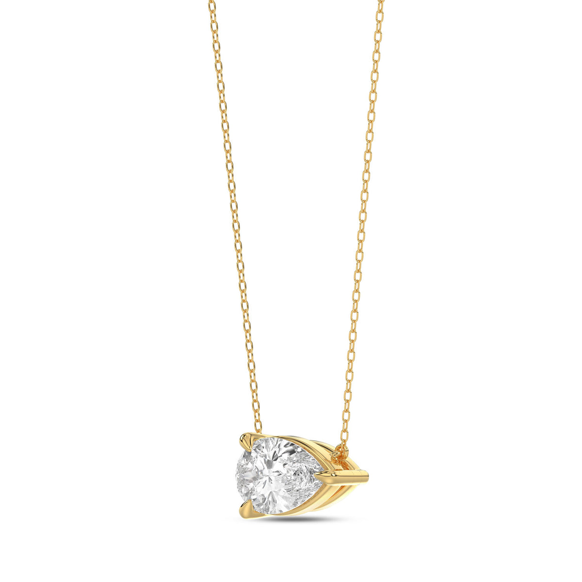 Pear Diamond Necklace