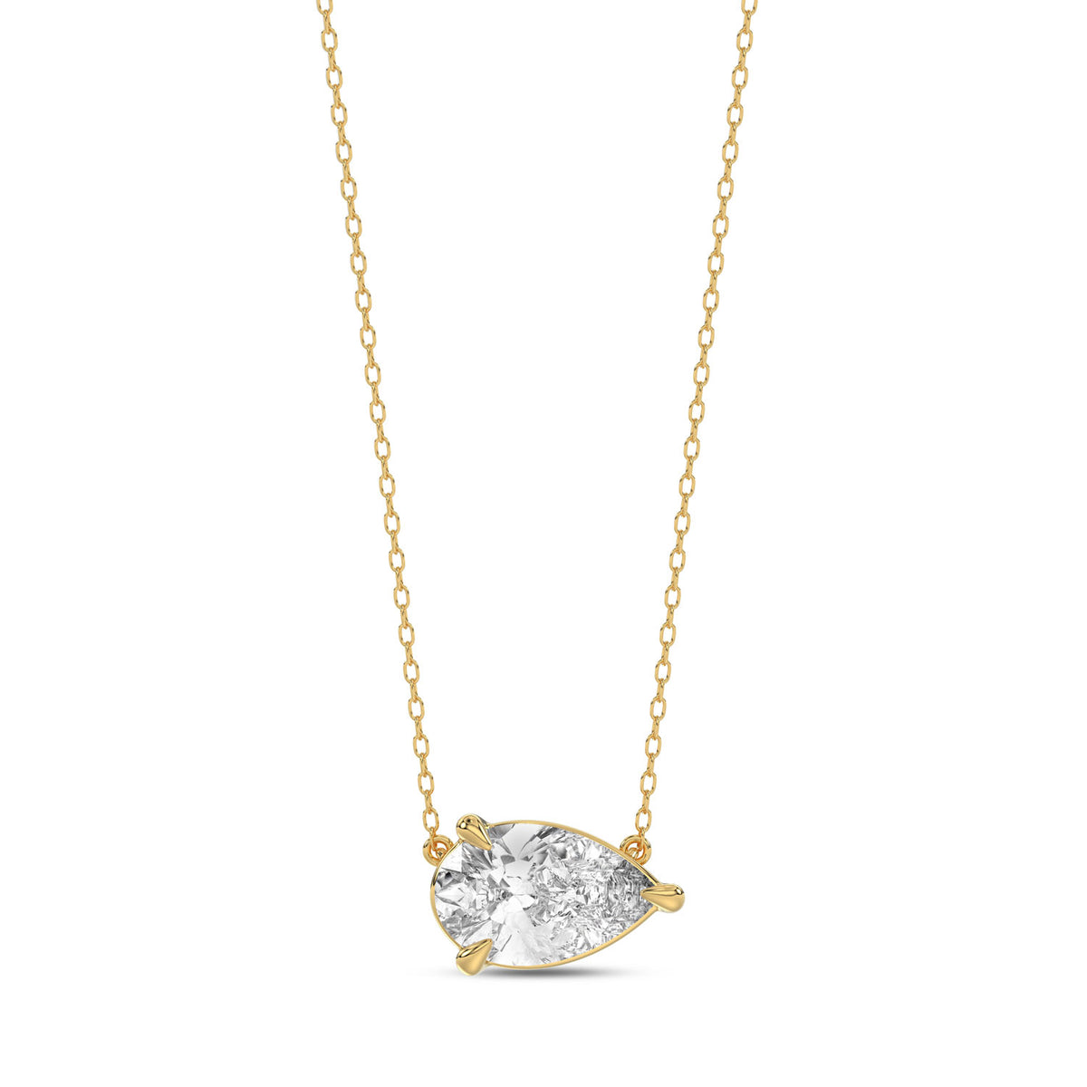 Pear Diamond Necklace
