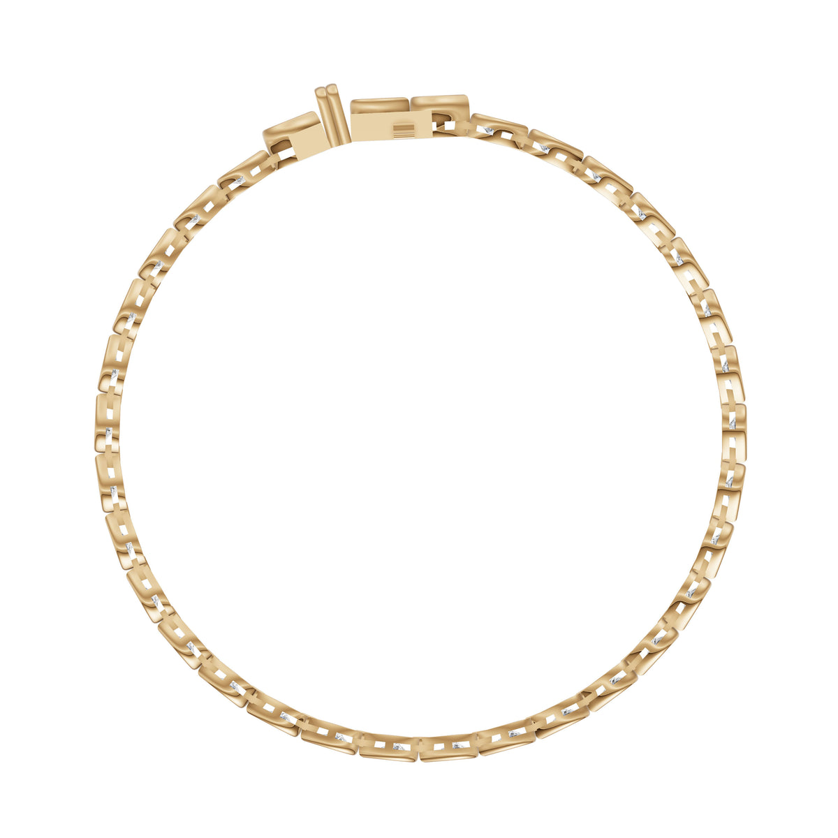 Pear Bezel Diamond Tennis Bracelet