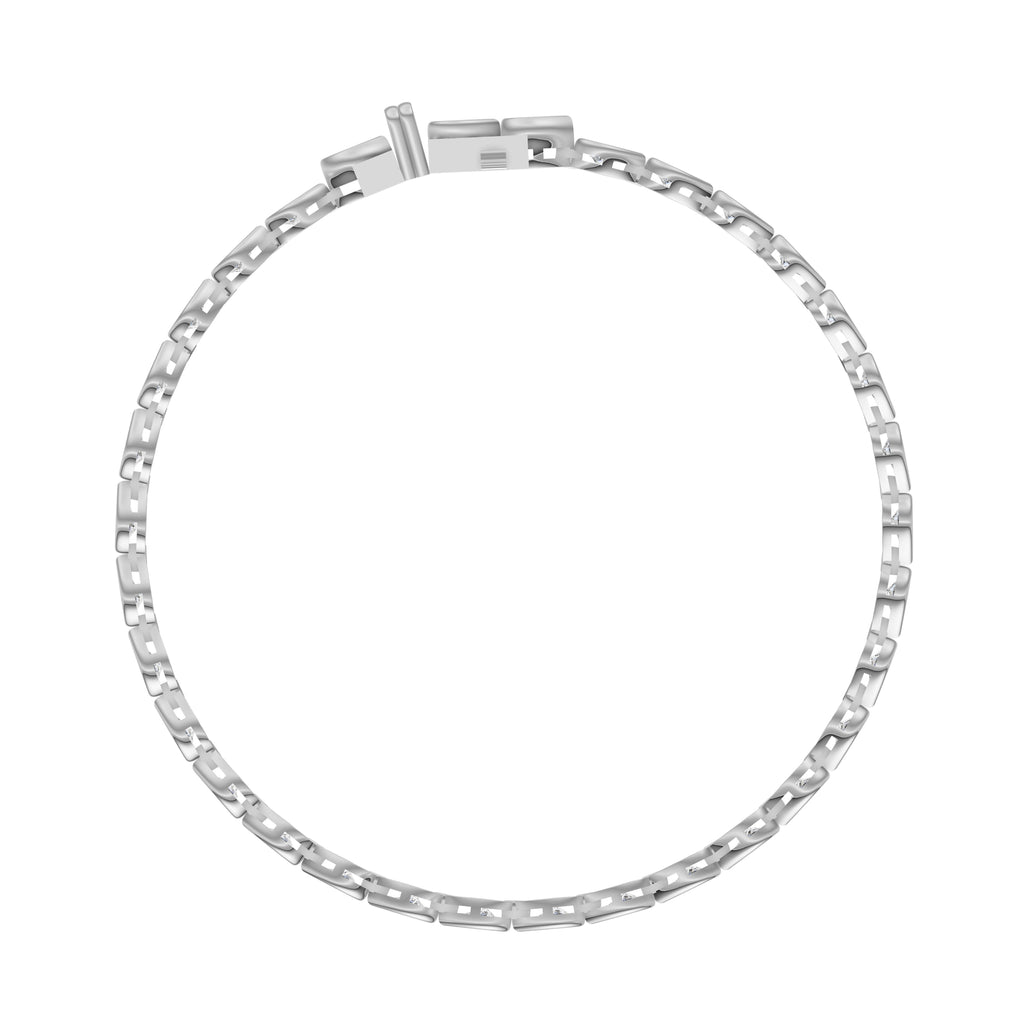 Pear Bezel Diamond Tennis Bracelet