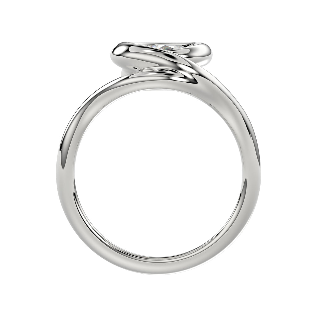 Pear Bezel Ring