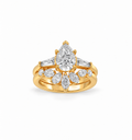 Pear Diamond Bridal Set