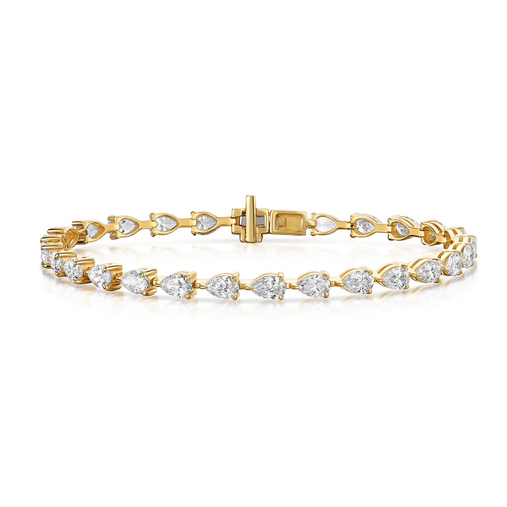 Pear Diamond Tennis Bracelet