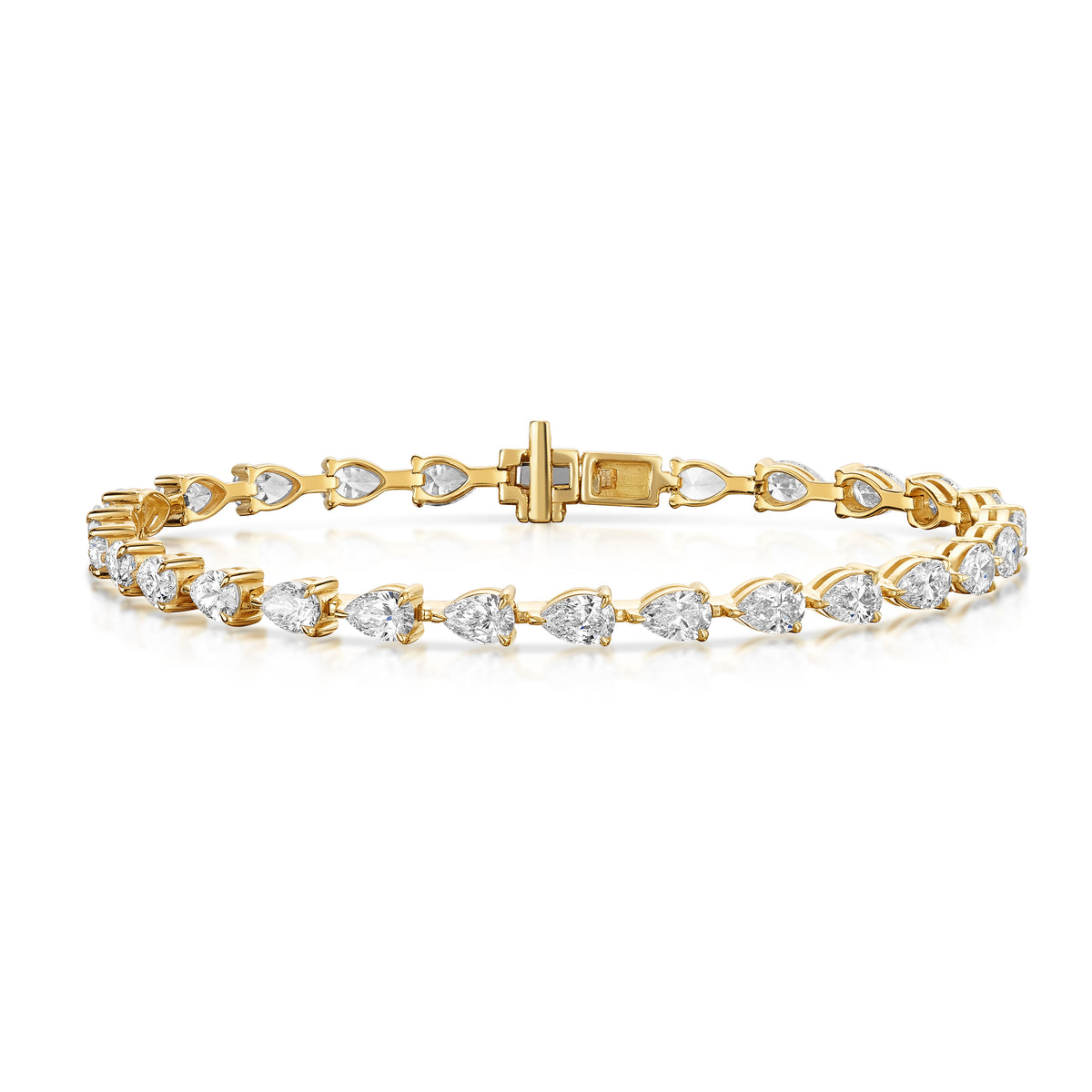 Pear Diamond Tennis Bracelet