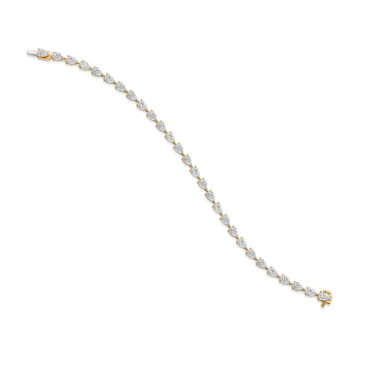 Pear Diamond Tennis Bracelet