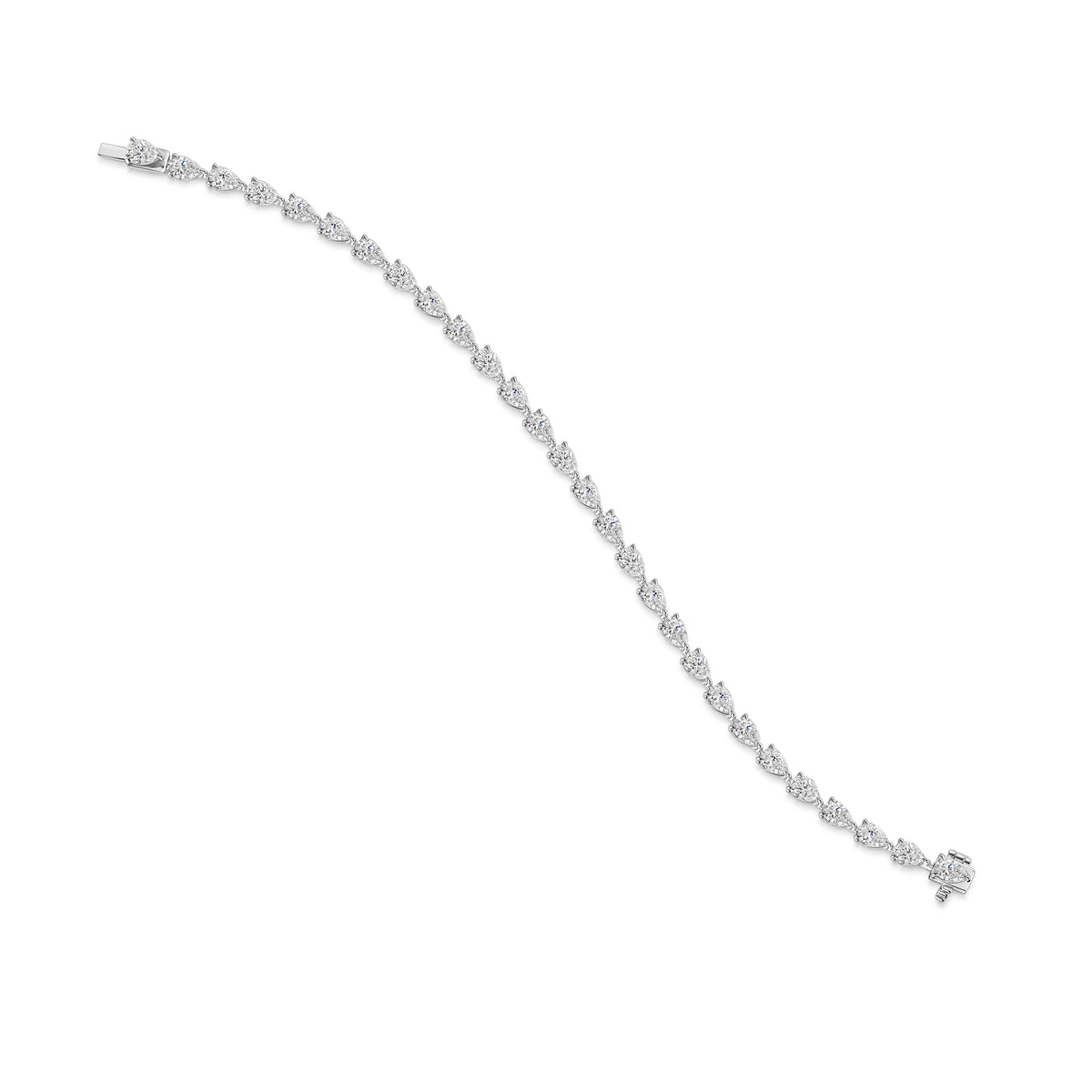 Pear Diamond Tennis Bracelet