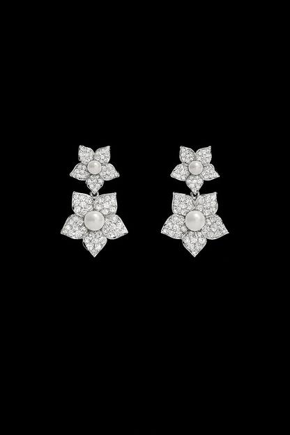 Pearl Blossom Earrings