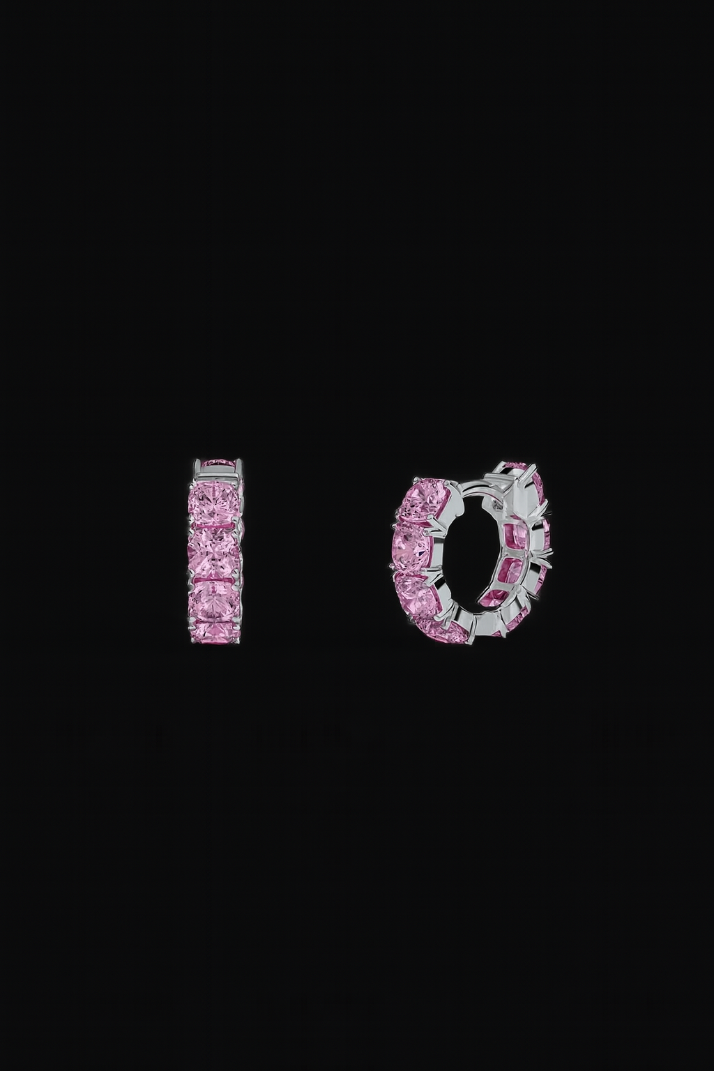 Rose Eclat Huggie Earrings