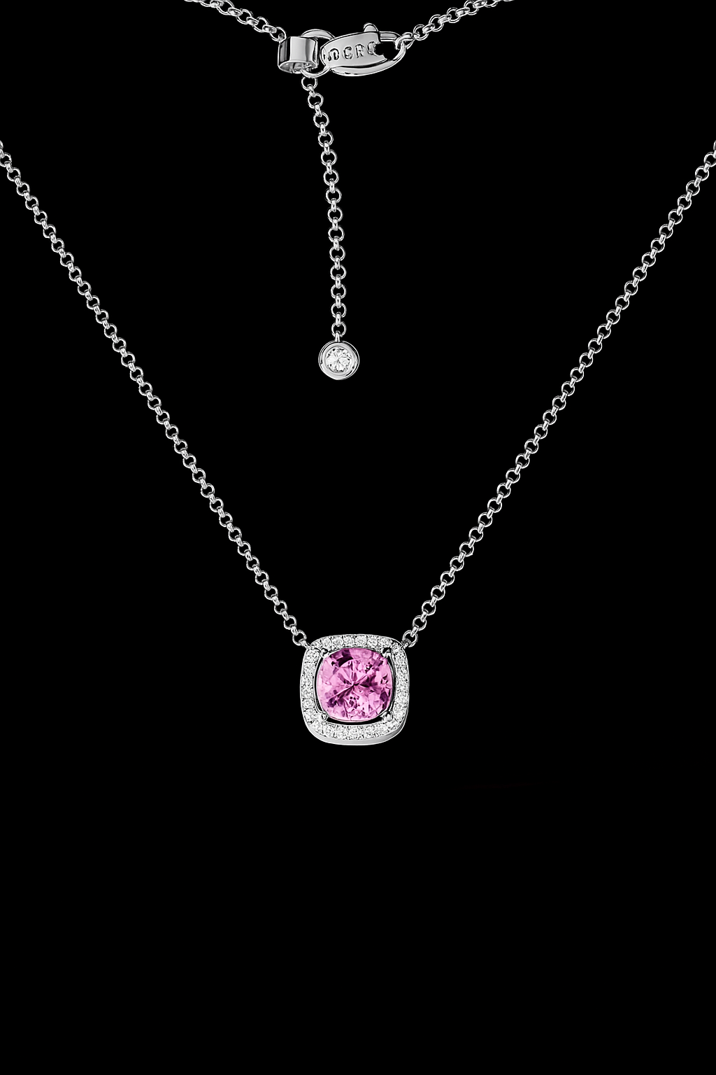Rose Pavé Adjustable Necklace