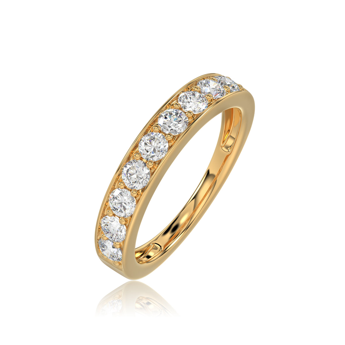 Round 50% Eternity Ring