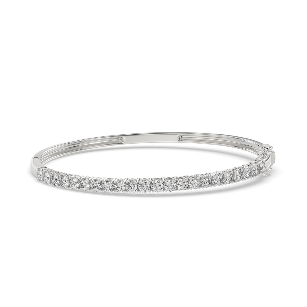 Round Diamond Bangle