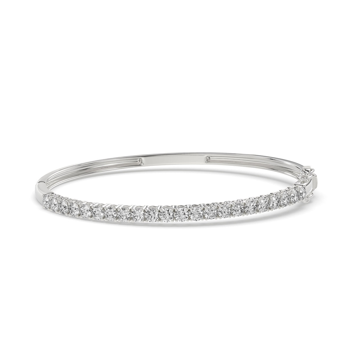 Round Diamond Bangle