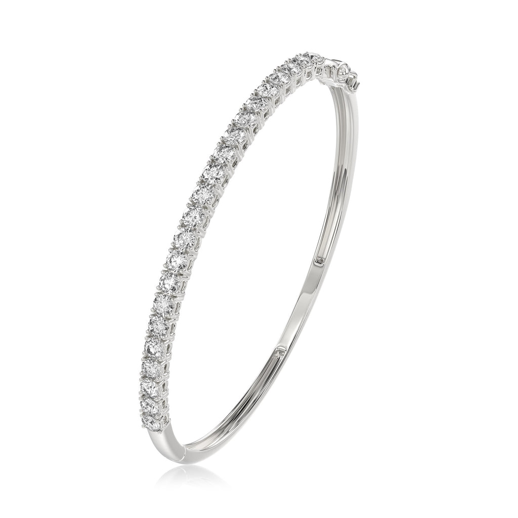 Round Diamond Bangle