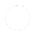 Round Diamond Station Necklace
