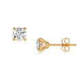 Round Diamond Stud Earrings