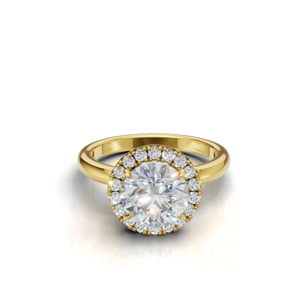Round Halo Ring