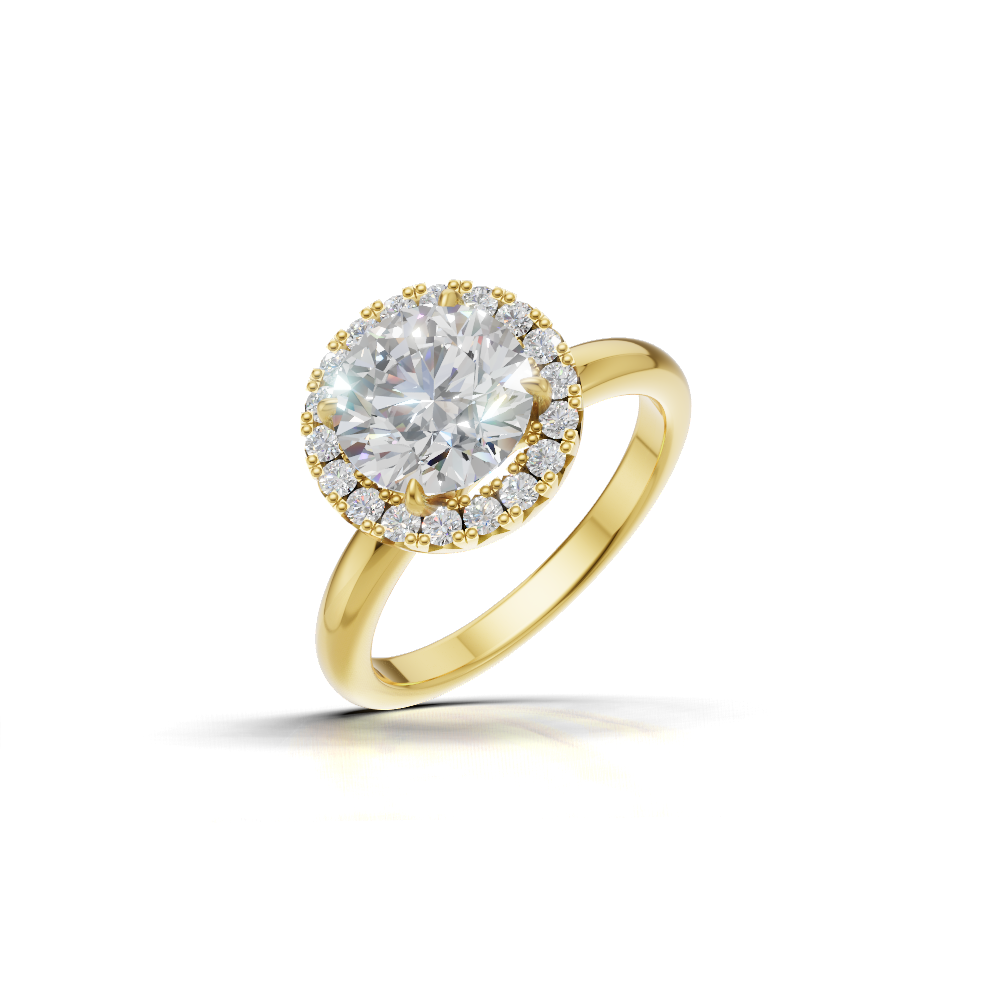 Round Halo Ring