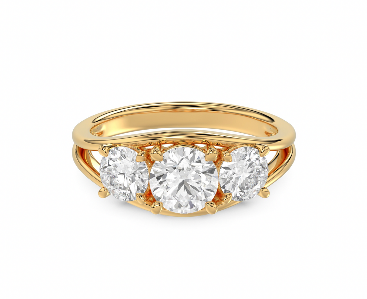 Round Trilogy Ring