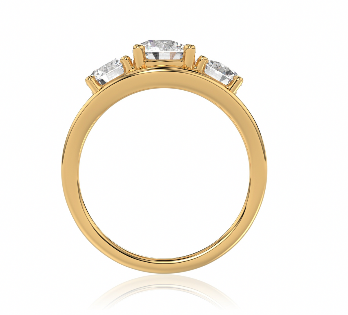 Round Trilogy Ring