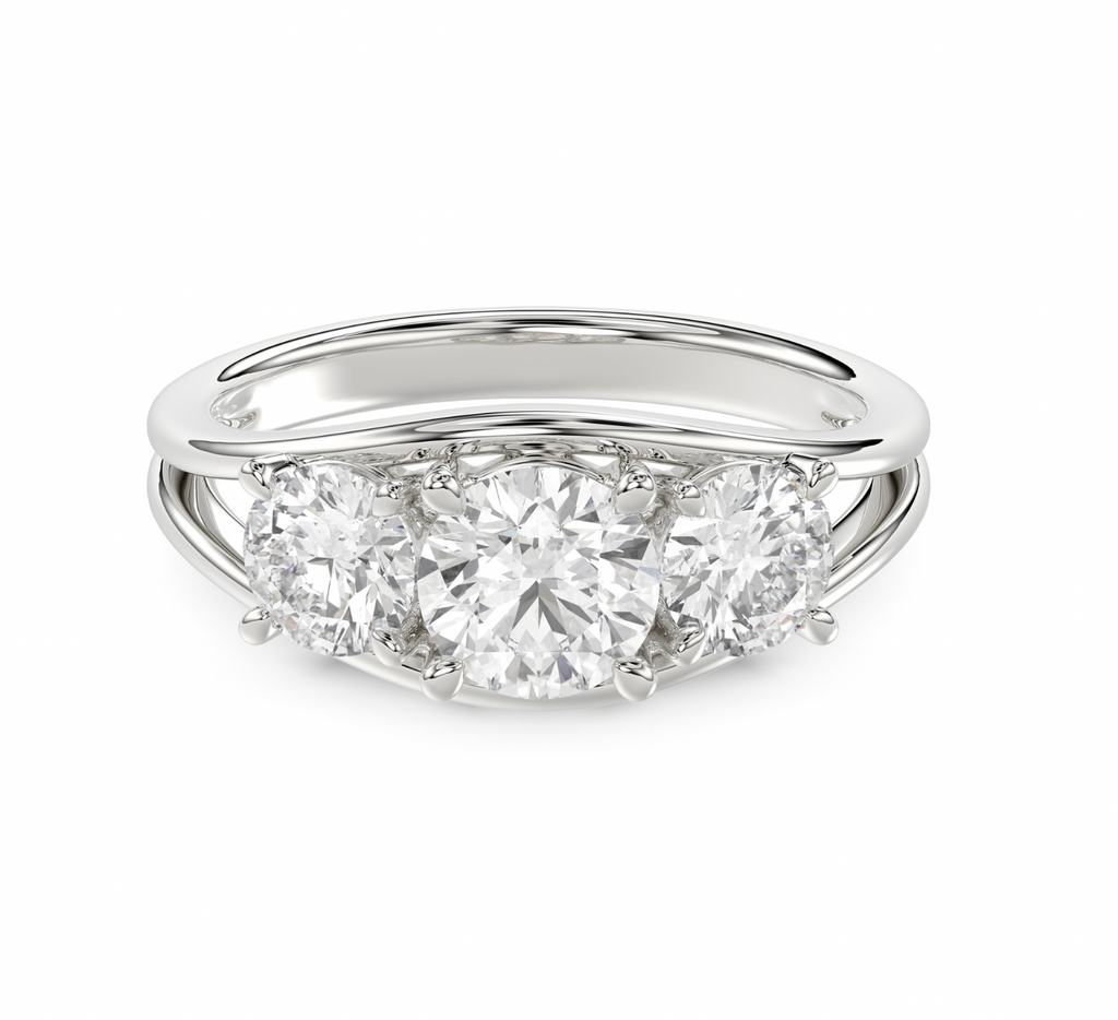 Round Trilogy Ring