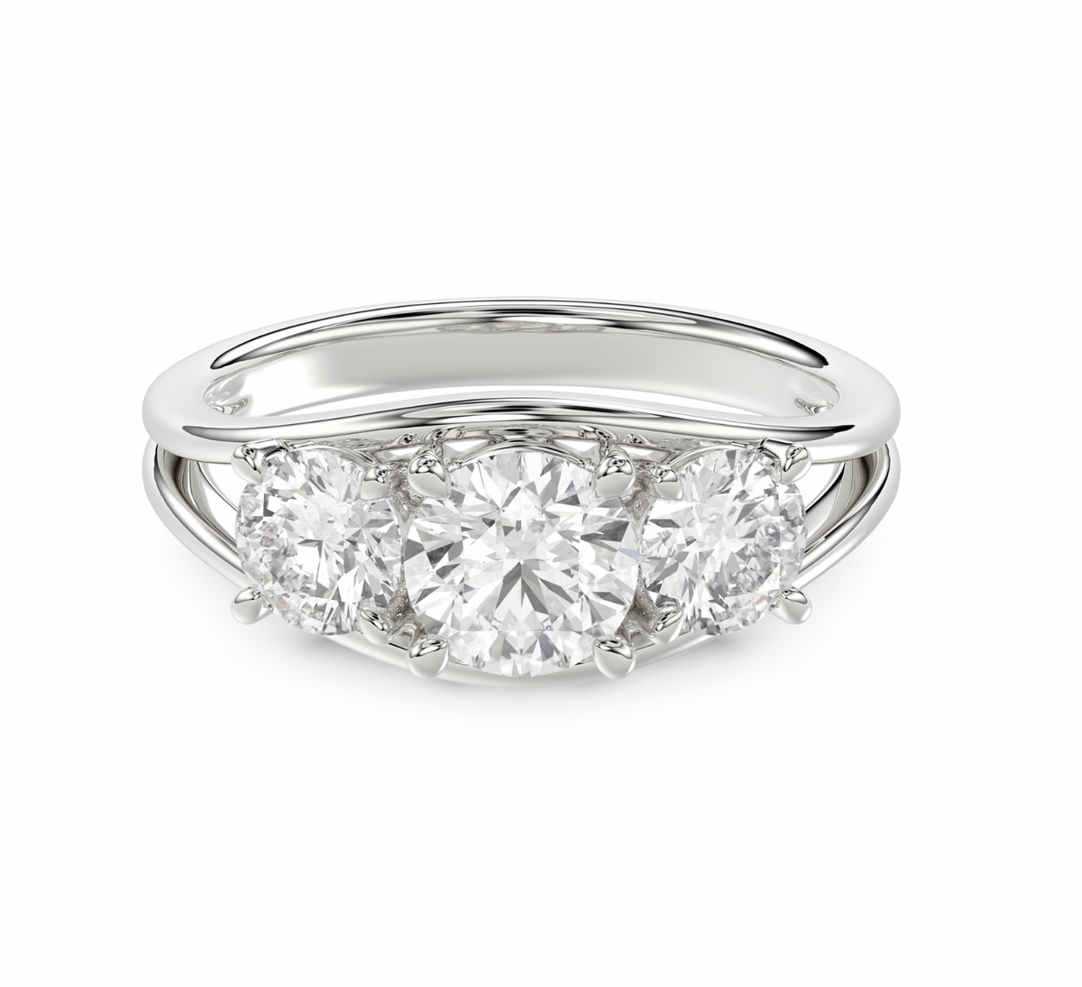 Round Trilogy Ring