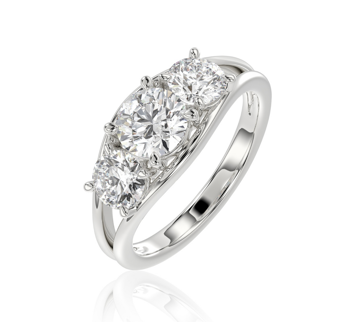 Round Trilogy Ring