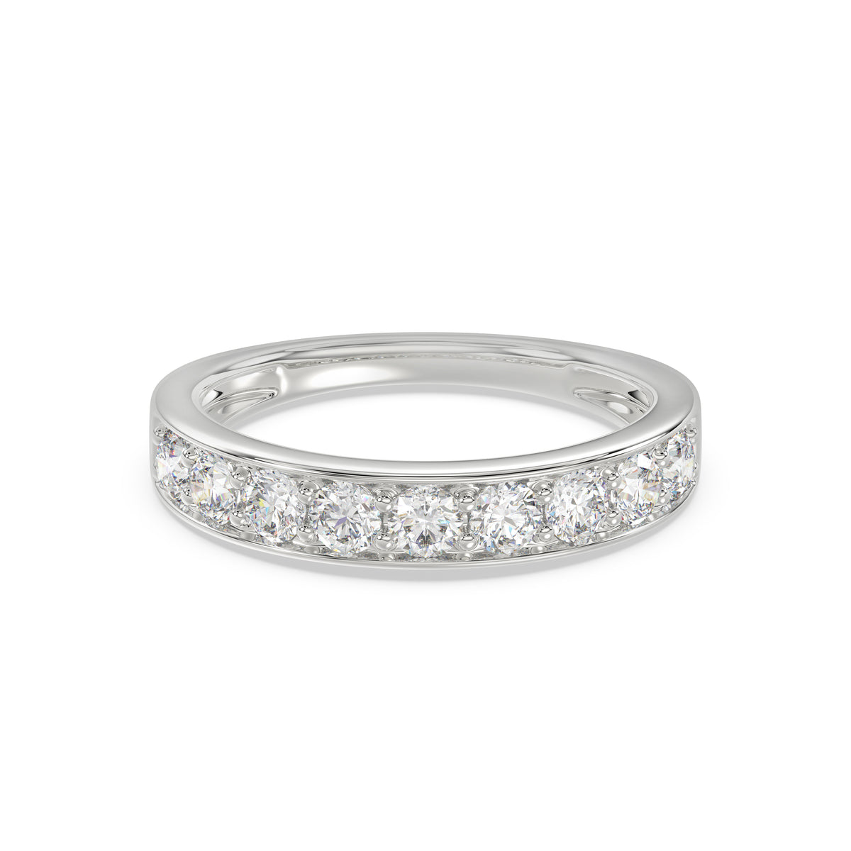 Round 50% Eternity Ring