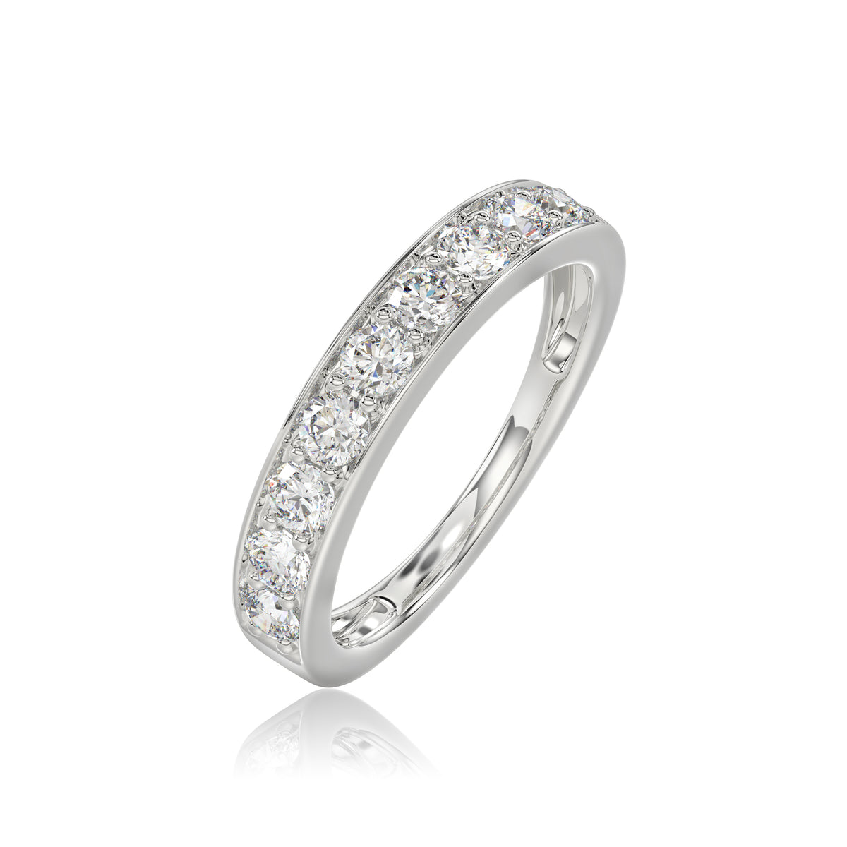 Round 50% Eternity Ring