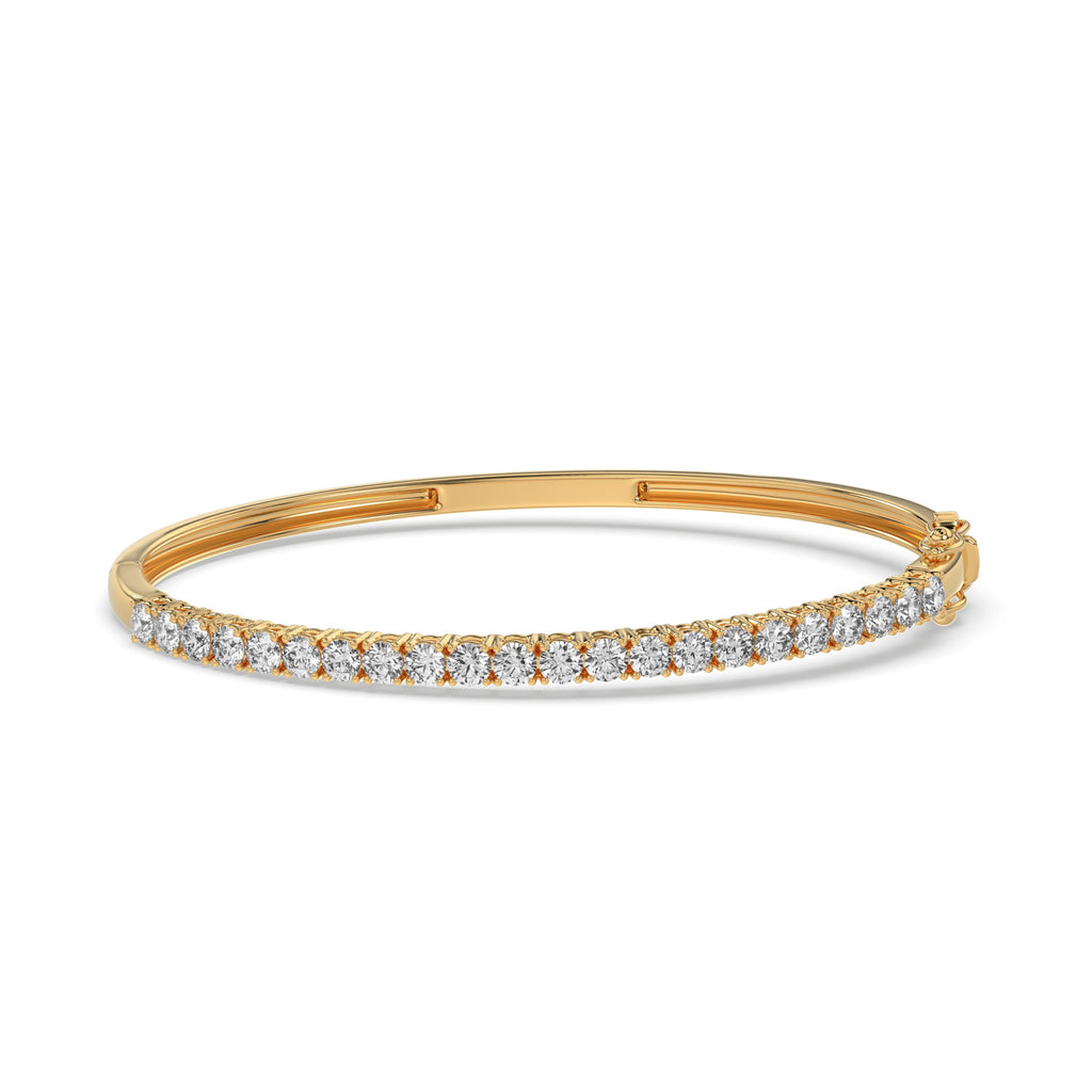 Round Diamond Bangle