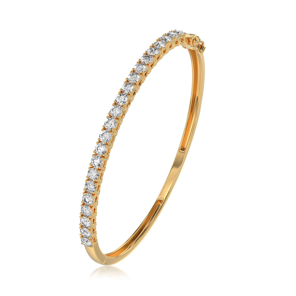 Round Diamond Bangle