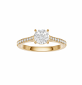 Round Diamond Shoulder Ring