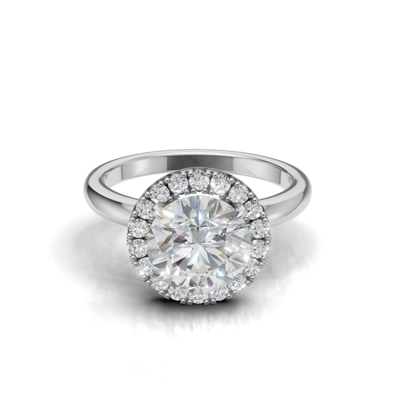 Round Halo Ring