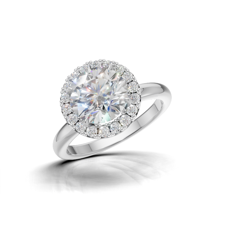 Round Halo Ring