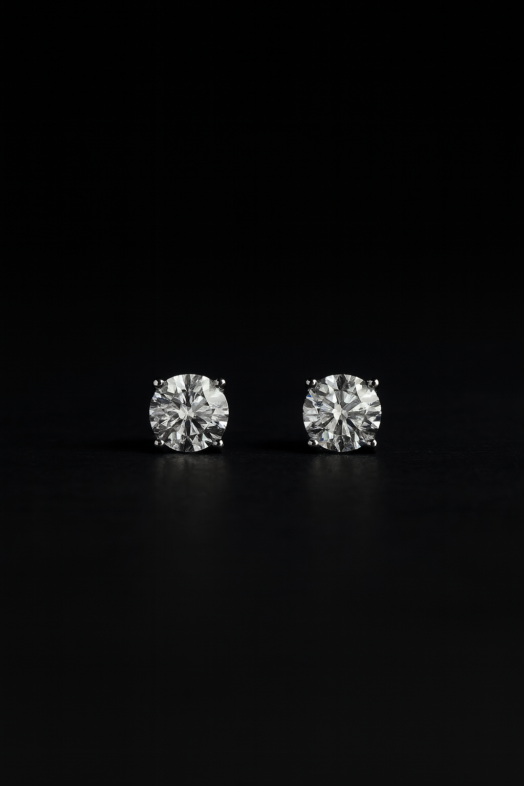 Round Stud Earrings