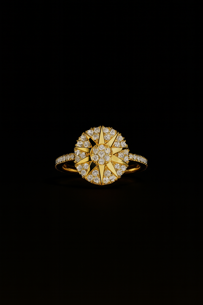 Soleil Pavé Ring