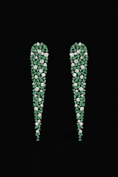 Statement Pastel Green Drop Earrings