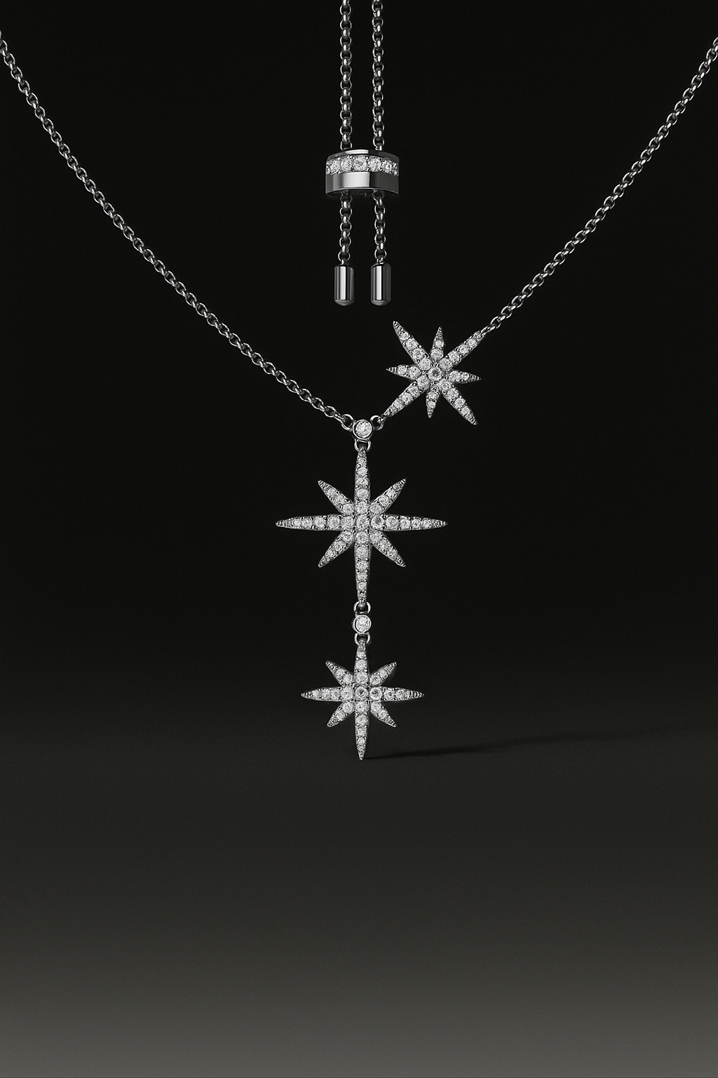 Triple Météorites Adjustable Necklace