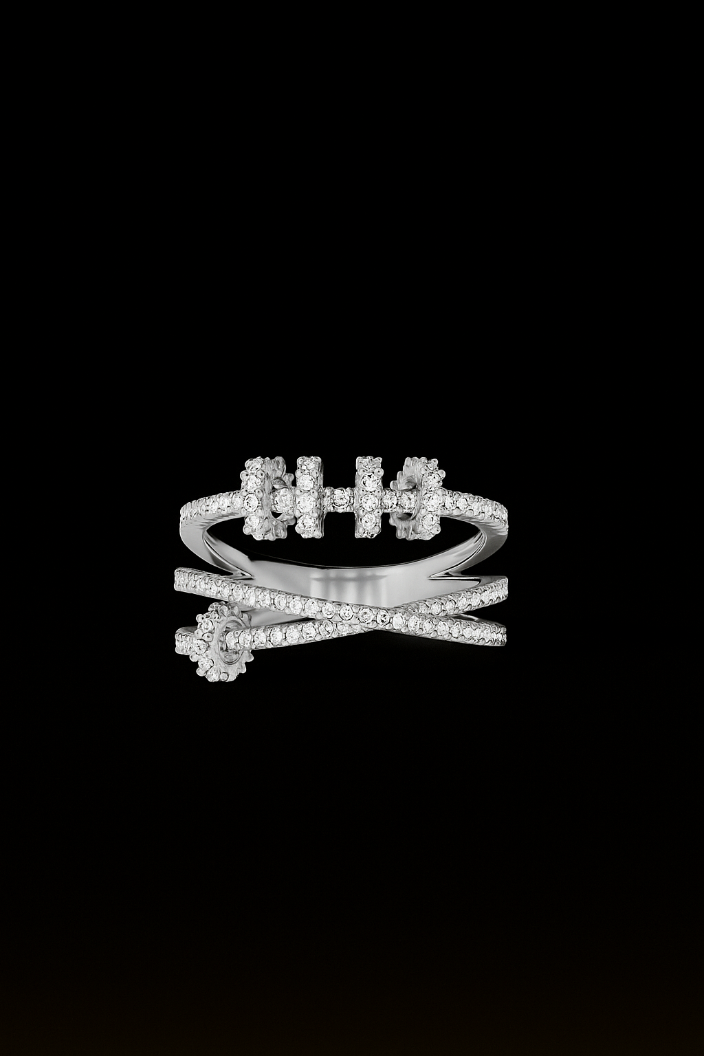 Triple Ring with Sliding Hoops
