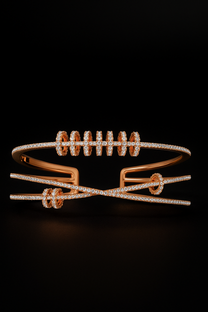 Triple cuff with sliding rings