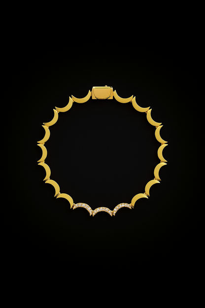 Wavy Gold Bracelet