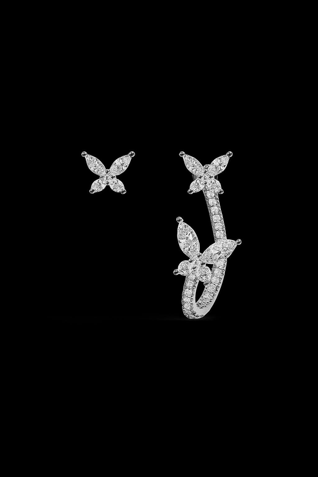 Asymmetric Butterfly Earrings