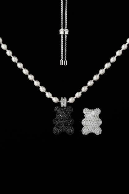 Mood Yummy Bear Adjustable Necklace with Beads