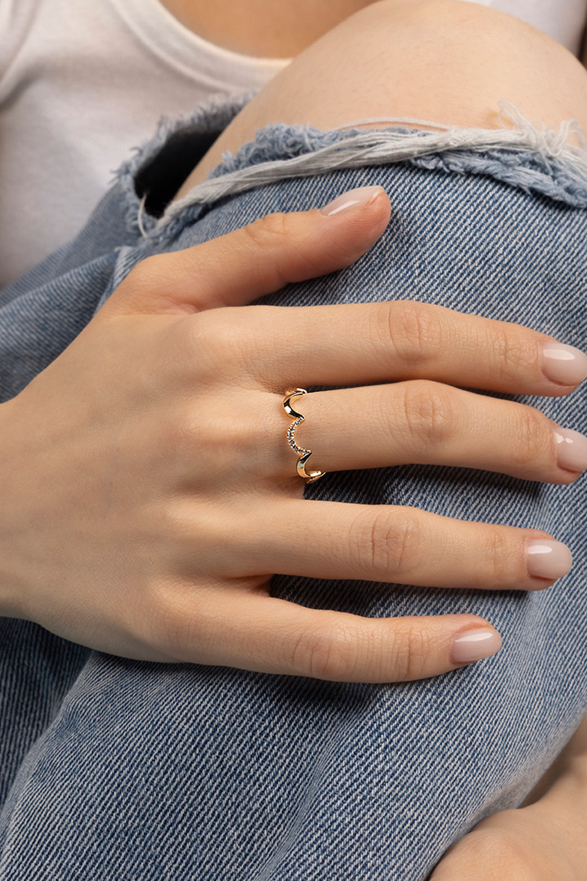 Wavy Gold Ring