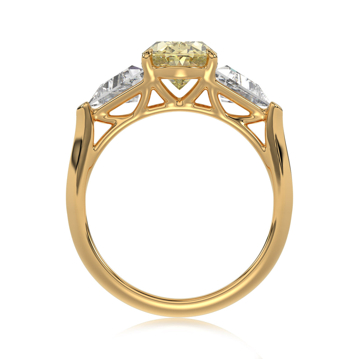 Yellow Oval Trilogy Ring