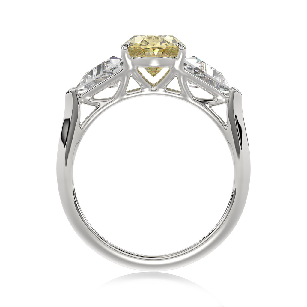 Yellow Oval Trilogy Ring