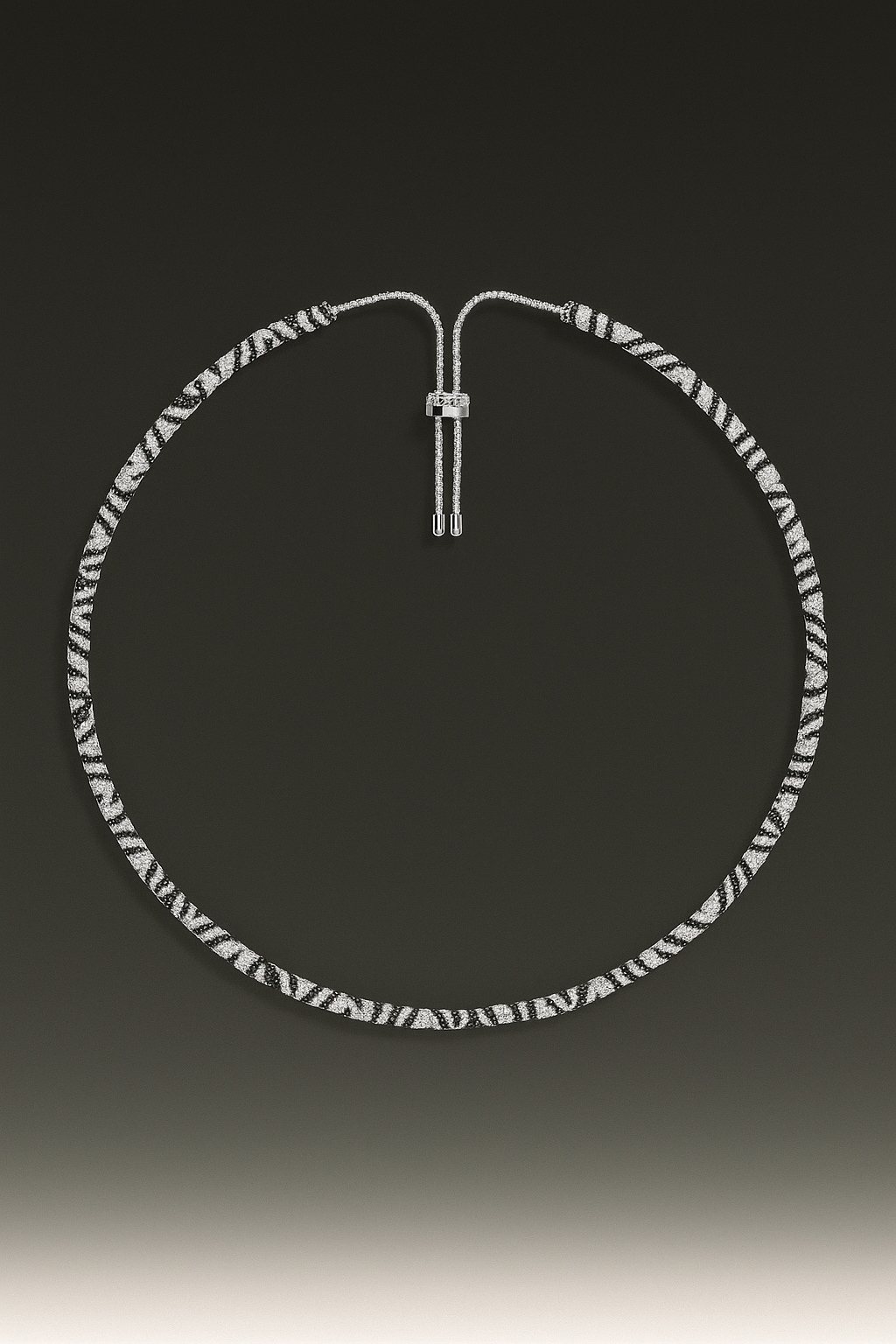 Zebra Adjustable Necklace
