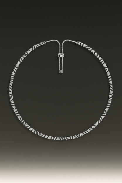Zebra Adjustable Necklace