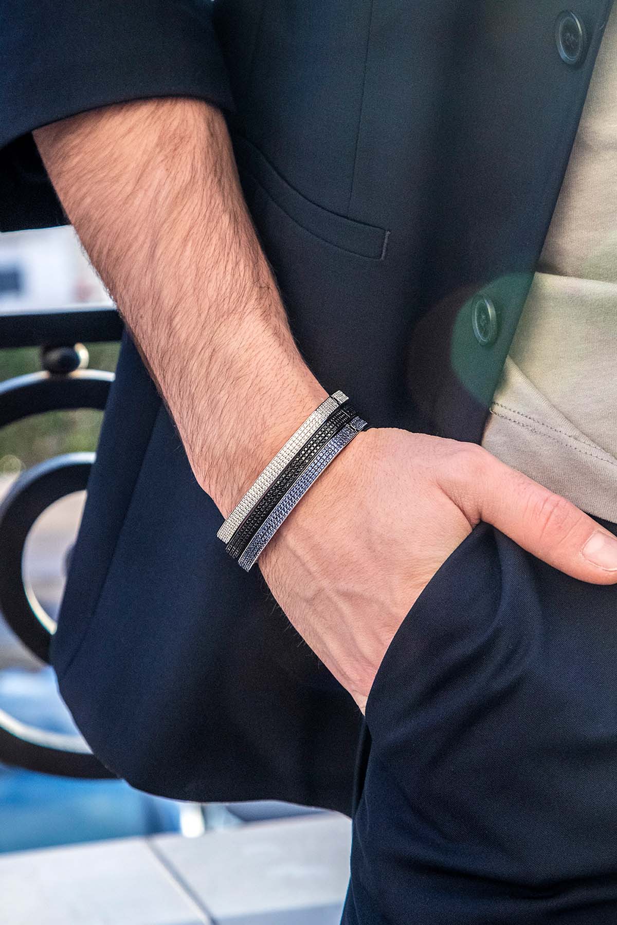Chunky Pavé Bangle